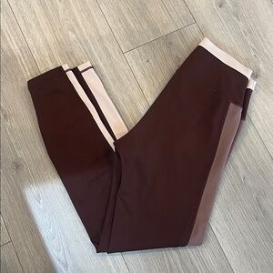 Women's Brown and Cream Leggings